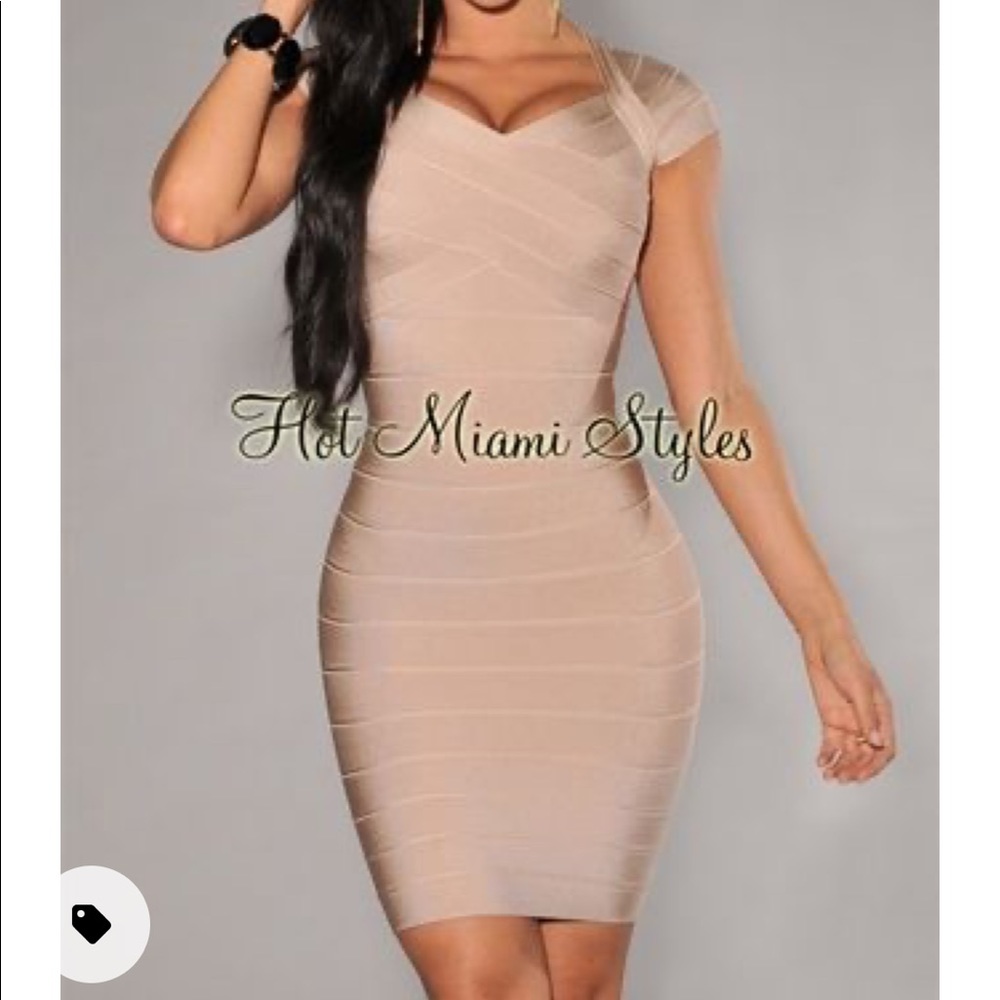Hot Miami Styles Bandage Dress